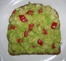 Open face tofu sandwich
